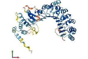 AlphaFold protein structure predicition of Human Recombinant PRAMEF2 Protein, UniprotID O60811