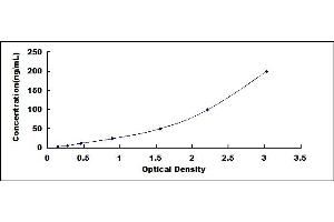 Typical standard curve (CYP2E1 ELISA Kit)