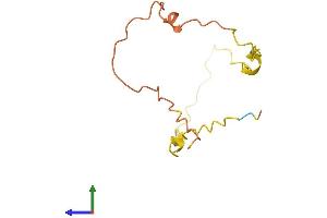 AlphaFold protein structure predicition of Human Recombinant TDRG1 Protein, UniprotID Q3Y452
