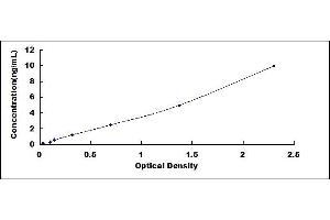 Typical standard curve