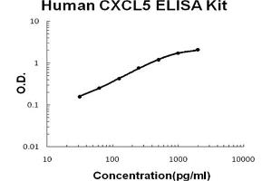 Human CXCL5/ENA-78 Accusignal ELISA Kit Human CXCL5/ENA-78 AccuSignal ELISA Kit standard curve.