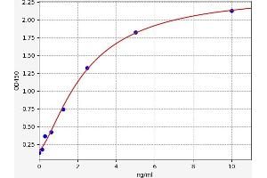 Typical standard curve (IGF2BP2 ELISA Kit)