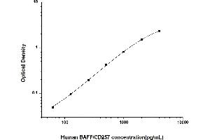 Typical standard curve (BAFF ELISA Kit)