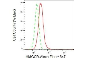 Flow cytometric analysis of HMGCR expression in HepG2 cells using HMGCR antibody (ABIN7797417), 1:2,000). (Rekombinanter HMGCR Antikörper)