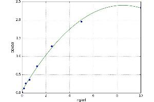 A typical standard curve (MAF ELISA Kit)