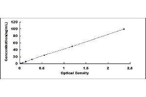 Typical standard curve