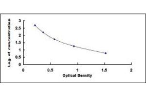 Typical standard curve (Urotensin 2 ELISA Kit)