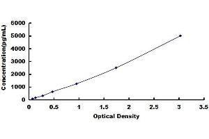 Typical standard curve