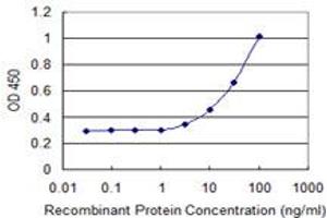 Detection limit for recombinant GST tagged RGS18 is 1 ng/ml as a capture antibody. (RGS18 Antikörper  (AA 1-235))