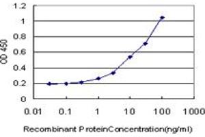 Detection limit for recombinant GST tagged PCNA is approximately 0.