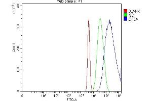 Flow Cytometry analysis of Neuro-2a cells using anti-EIF5A antibody (ABIN7599674).