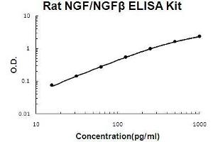 Rat NGF/NGF beta PicoKine ELISA Kit standard curve (Nerve Growth Factor ELISA Kit)