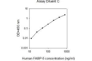 ELISA image for Fatty Acid Binding Protein 5 (Psoriasis-Associated) (FABP5) ELISA Kit (ABIN4882791) (FABP5 ELISA Kit)