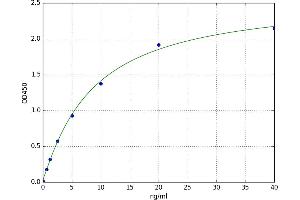 A typical standard curve (HMGB1 ELISA Kit)