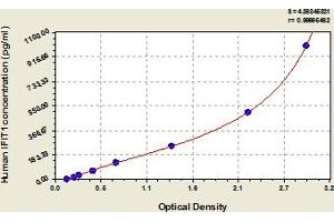 Typical Standard Curve (IFIT1 ELISA Kit)