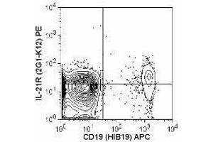 Flow Cytometry (FACS) image for anti-Interleukin 21 Receptor (IL21R) antibody (PE) (ABIN2663417) (IL21 Receptor Antikörper  (PE))