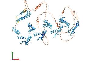 AlphaFold protein structure predicition of Human Recombinant ZNF235 Protein, UniprotID Q14590