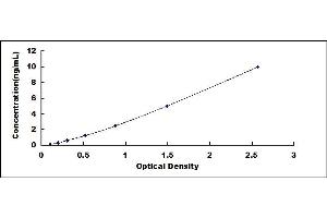 Typical standard curve (BDNF ELISA Kit)