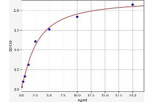 Typical standard curve (COL1A1 ELISA Kit)