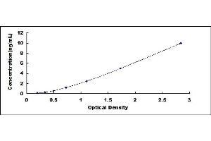 Typical standard curve (BDNF ELISA Kit)