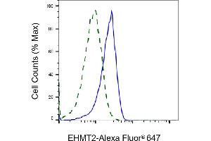 Validation of EHMT2 knockdown using flow cytometry. (Rekombinanter EHMT2 Antikörper)