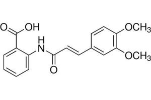 Chemical structure of Tranilast , a Angiogenesis inhibitor.
