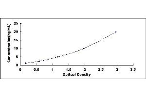 Typical standard curve