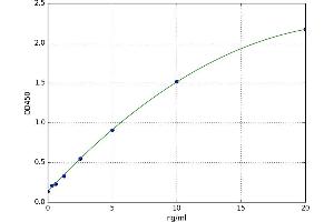 A typical standard curve