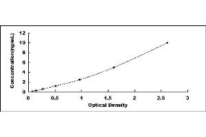 Typical standard curve (CFTR ELISA Kit)