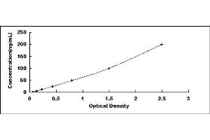 Typical standard curve (CSN3 ELISA Kit)