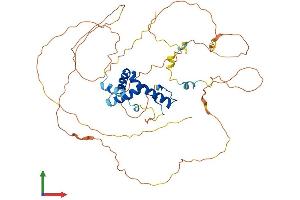 AlphaFold protein structure predicition of Human Recombinant SOX10 Protein, UniprotID P56693