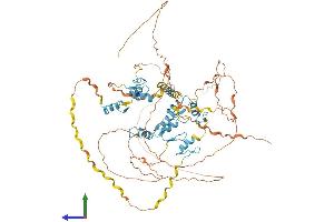 AlphaFold protein structure predicition of Human Recombinant ZNF219 Protein, UniprotID Q9P2Y4 (ZNF219 Protein (AA 1-722) (His tag))