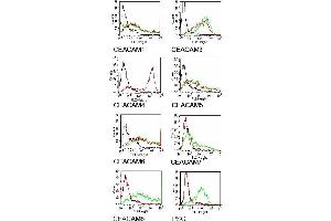 Specificity testing of D14HD11. (CD66acde Antikörper)
