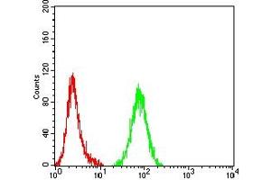 Flow Cytometry (FACS) image for anti-DNA Fragmentation Factor, 40kDa, beta Polypeptide (Caspase-Activated DNase) (DFFB) (AA 1-289) antibody (ABIN7193476)