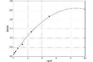 A typical standard curve