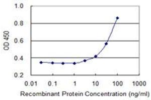 Detection limit for recombinant GST tagged FPR2 is 1 ng/ml as a capture antibody. (FPR2 Antikörper  (AA 163-205))