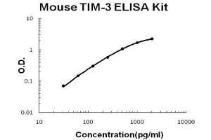 Human  TIM-3 PicoKine ELISA Kit standard curve (TIM3 ELISA Kit)