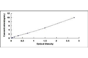 Typical standard curve (ANXA6 ELISA Kit)