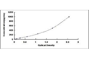 Typical standard curve