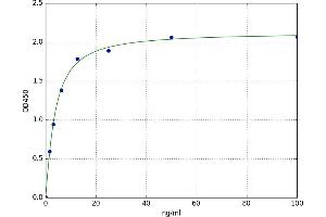 A typical standard curve (PKC epsilon ELISA Kit)