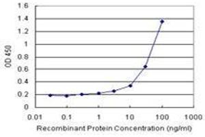 Sandwich ELISA detection sensitivity ranging from 3 ng/mL to 100 ng/mL. (CCRK (Human) Matched Antibody Pair)