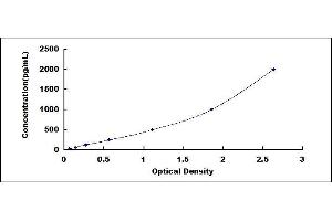 Typical standard curve (Peroxiredoxin 2 ELISA Kit)