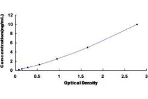 Typical standard curve (FLT4 ELISA Kit)