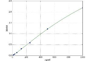 A typical standard curve
