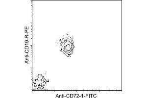 Flow Cytometry (FACS) image for anti-CD72 Molecule (CD72) antibody (FITC) (ABIN371000) (CD72 Antikörper  (FITC))