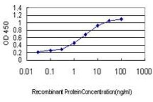 Detection limit for recombinant GST tagged CDX4 is approximately 0. (CDX4 Antikörper  (AA 71-170))