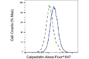 Validation of Calpastatin knockdown using flow cytometry. (Calpastatin Antikörper)