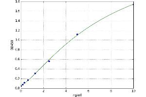 A typical standard curve
