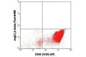 Flow Cytometry (FACS) image for anti-CD34 (CD34) antibody (Alexa Fluor 488) (ABIN2657407) (CD34 Antikörper  (Alexa Fluor 488))