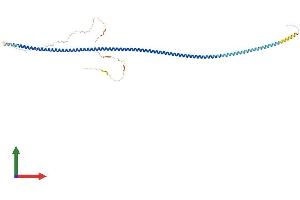 AlphaFold protein structure predicition of Mouse Recombinant Ccdc91 Protein, UniprotID Q9D8L5